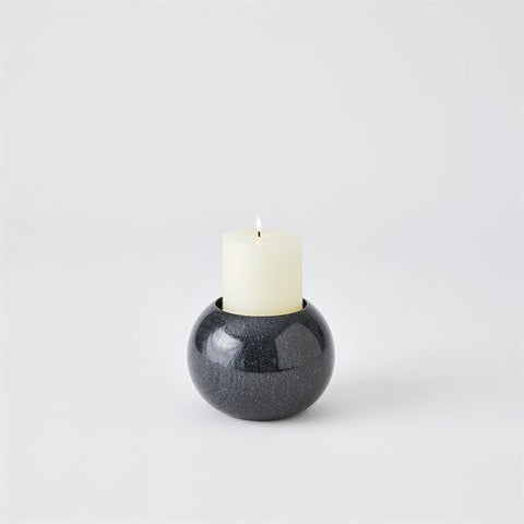 Globe Candle Holder-Black