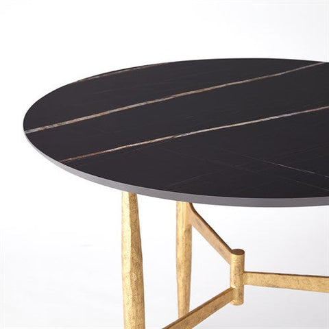 Radius Round Table-Gold/Noir Lux Top