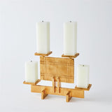 Industrial Era Candleholder-Gold