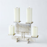 Industrial Era Candleholder-Silver