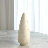 Bubble Pear Shape Vase-Ivory-Sm