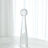 Tower Sphere Obelisk-Spiral Sphere w/Clear Stem-Med